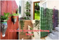 Ide Taman Vertikal dari Barang Bekas