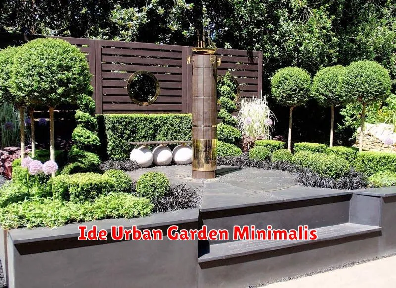 Ide Urban Garden Minimalis