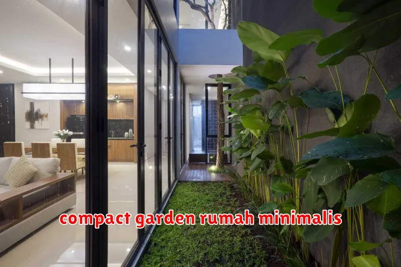 compact garden rumah minimalis