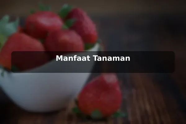 Manfaat Tanaman